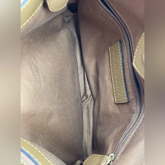 Burberry Beige and Black Check Shoulder Bag - Picture 10 of 15